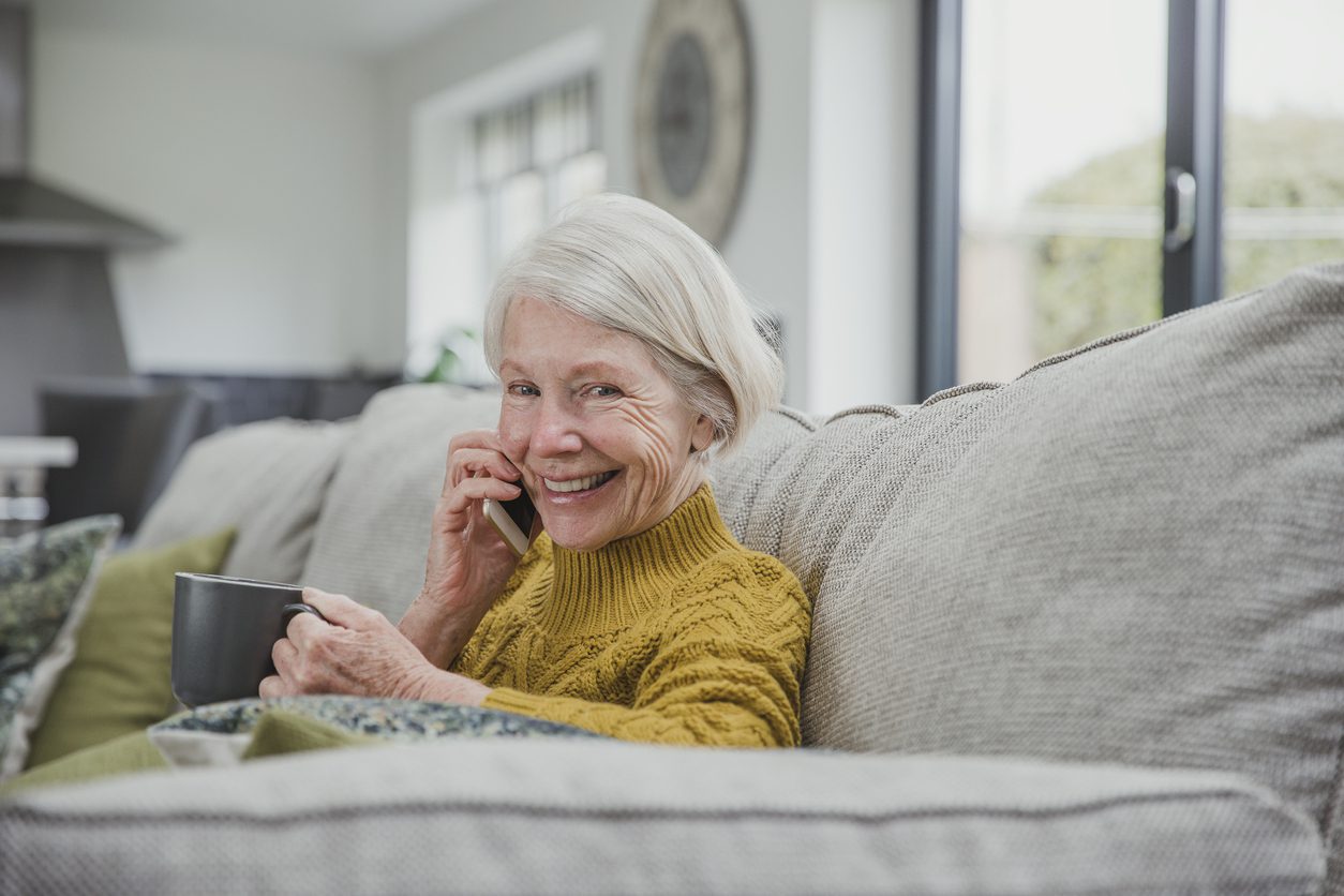 Woman enjoying a phone call